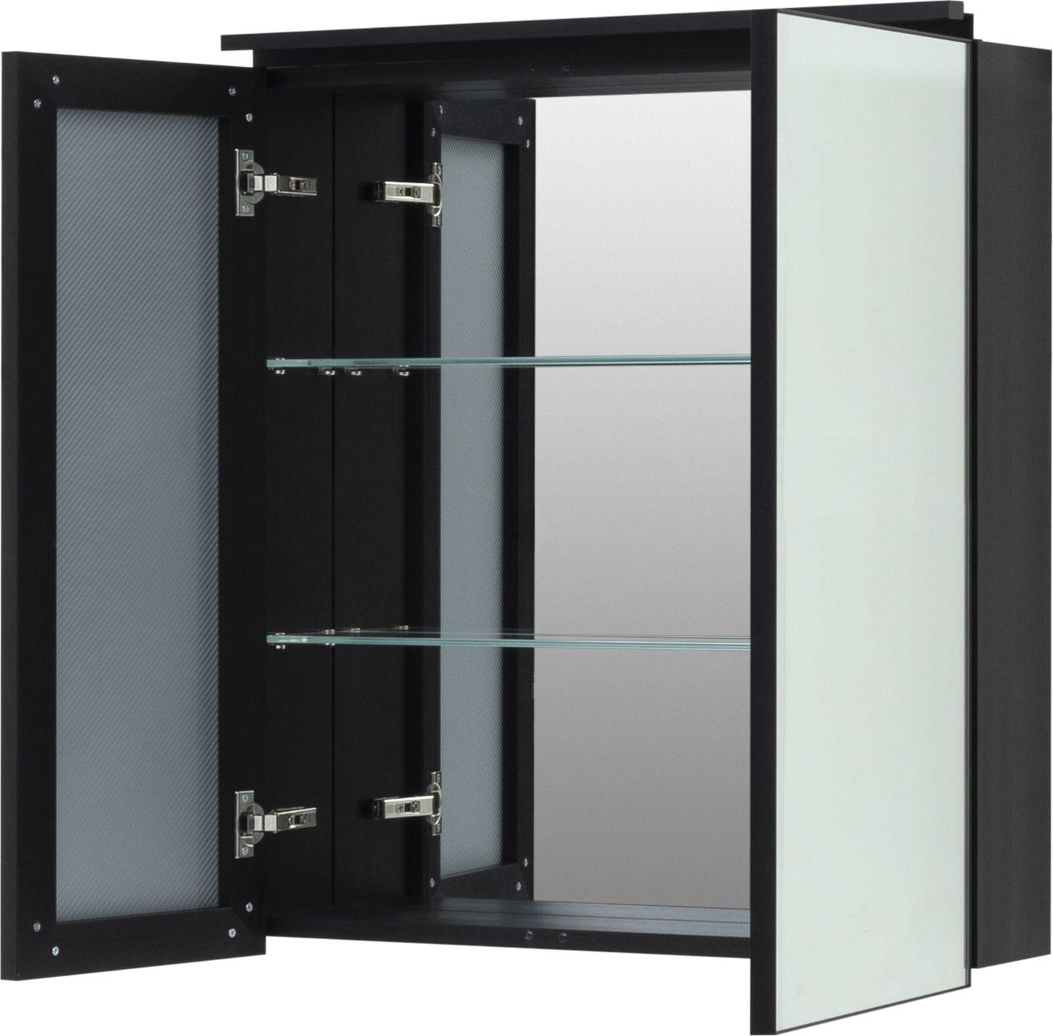 Зеркальный шкаф De Aqua Алюминиум 70 черный