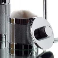 Контейнер, Bertocci, Officina 01, с крышкой, ширина, мм-90, глубина, мм-90, высота, мм-110, тип установки-настольный (свободностоящий), цвет-хром