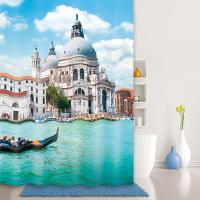 Штора для ванны Iddis Venice moments 180x200 Голубая Штора для ванны Iddis Venice moments 180x200 Голубая