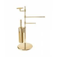 Bongio T Mix Стойка с аксессуарами напольная, 700x260 мм, цвет золото 24к.