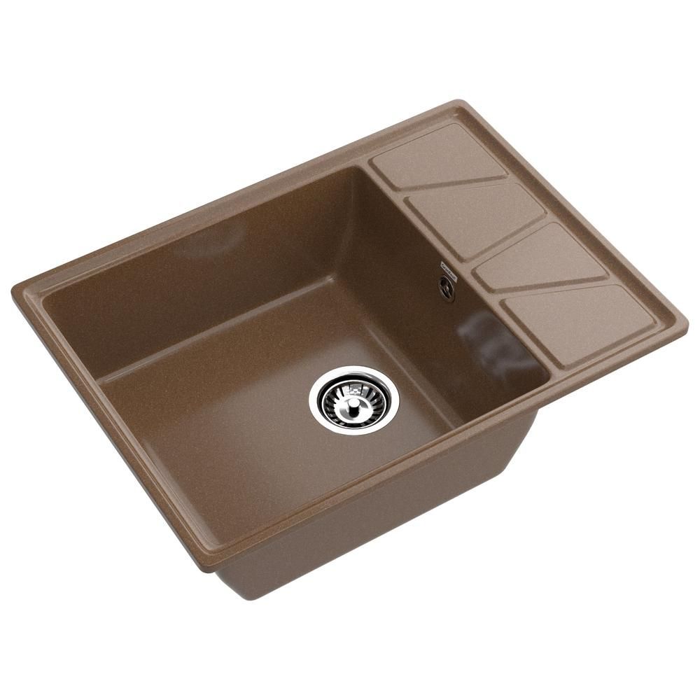 Кухонная мойка GranFest VERTEX 680L, терракот, артикул V-680L терракот