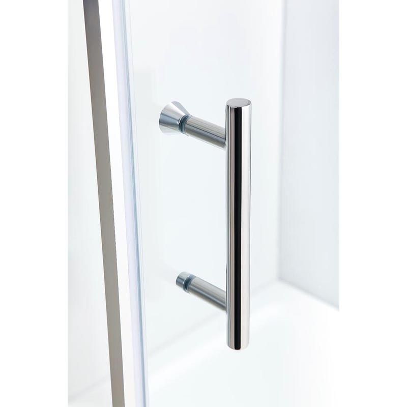 Душевой уголок Black&White Stellar Wind S108 90х120 прямоугольный профиль Серебристый хром стекло прозрачное