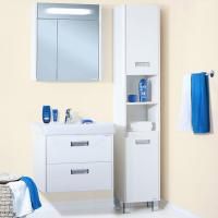 Тумба под раковину Бриклаер Палермо 70 подвесная Белая