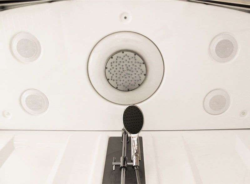 Душевой бокс Radomir Элис 2 168x85 L 1-04-1-1-5-0961 профиль Белый стекло матовое