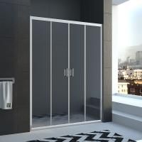 Душевая дверь Veconi Vianno VN-45, 2000x1850, хром, стекло прозрачное