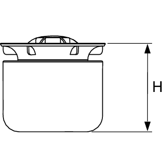 Погружной стакан с мембраной для сифонов DN 100