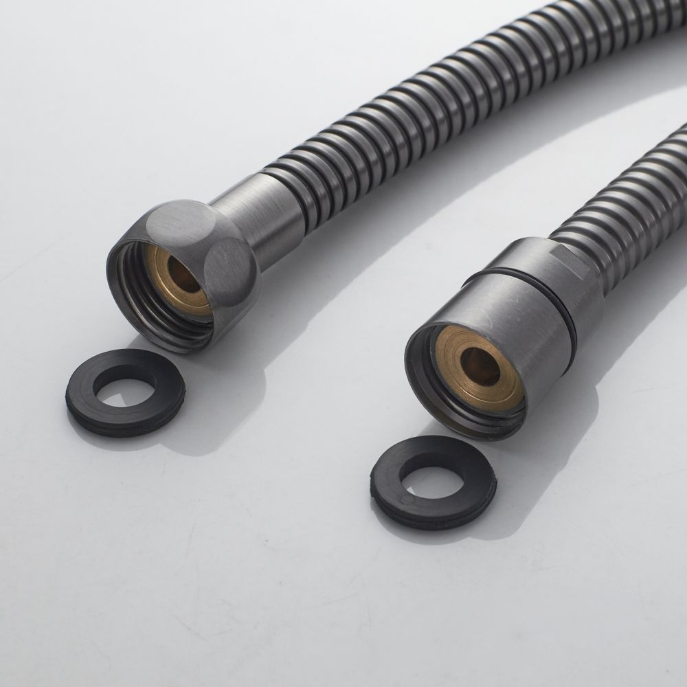 Смеситель для ванны Shevanik S5002T, оружейная сталь