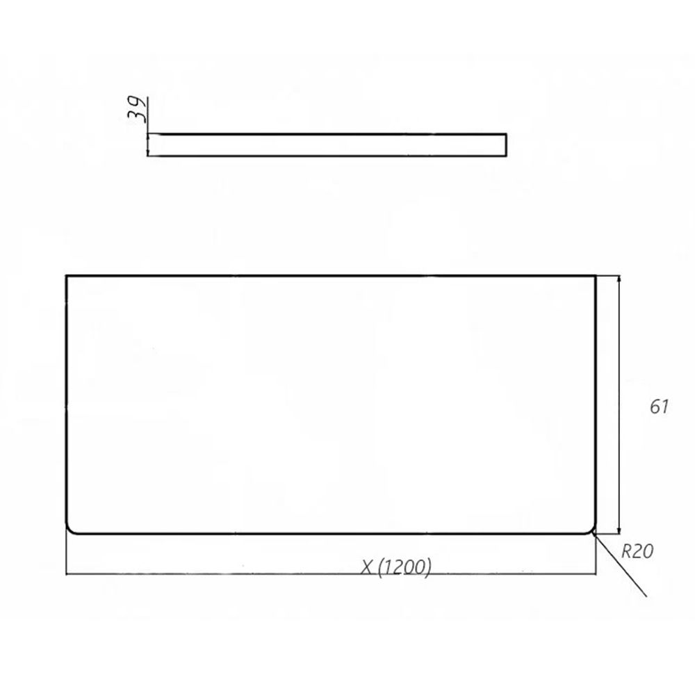 Столешница Velvex Klaufs 120 левая, дуб французский