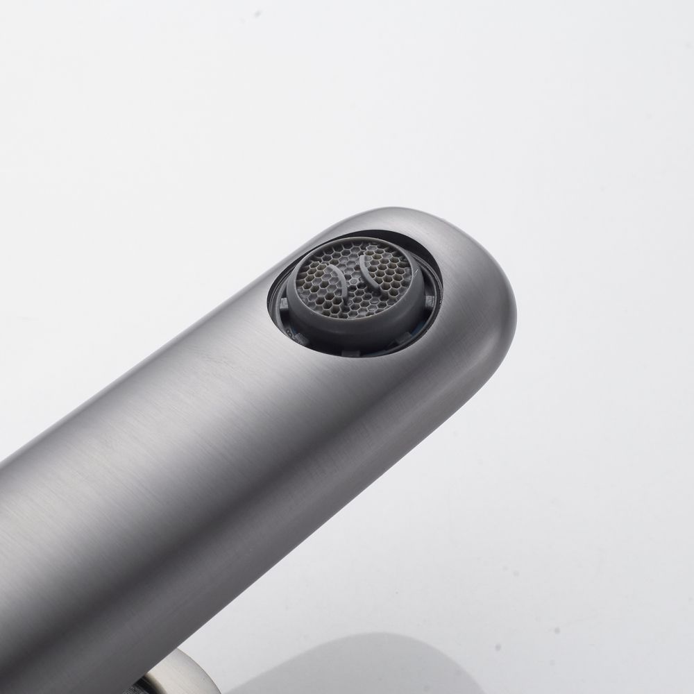 Смеситель для раковины Shevanik S4701T, оружейная сталь