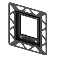 Монтажная рамка для установки стеклянных панелей TECEloop Urinal на уровне стены, TECE, 194*174 мм, регулировка глубины 5-18 мм, цвет хром глянцевый