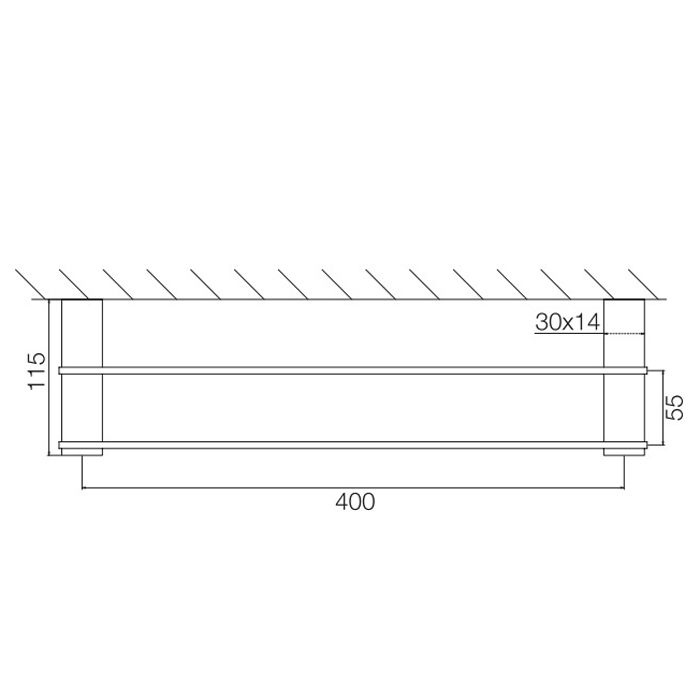 FIMA|Carlo Frattini Quadra Полотенцедержатель 300 мм., двойной, цвет хром FIMA|Carlo Frattini Quadra Полотенцедержатель 300 мм., двойной, цвет хром