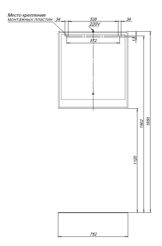 Зеркало Aquanet Милан 80 дуб светлый Зеркало Aquanet Милан 80 дуб светлый