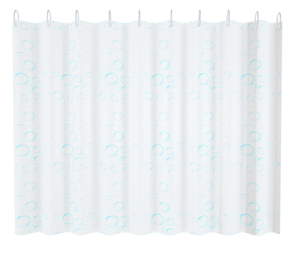 Штора для ванной FASHUN A8813, белый