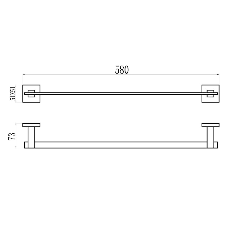 Полотенцедержатель Savol S-06524Q, графит