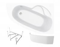 Комплект 3 в 1 Lavinia Boho Bell Pro S2-3702150R, акриловая ванна 150x100 см (правый разворот), усиленный металлический каркас, лицевой экран