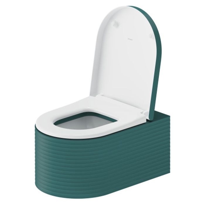 Duravit  Millio Унитаз подвесной &quot;Grooves&quot; 370х570 мм, крепление в компл.,цвет аквамарин матовый