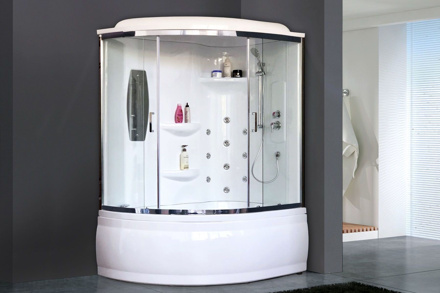 Душевая кабина Royal Bath RB 170ALP-T-CH (прозрачное) правая Душевая кабина Royal Bath RB 170ALP-T-CH (прозрачное) правая