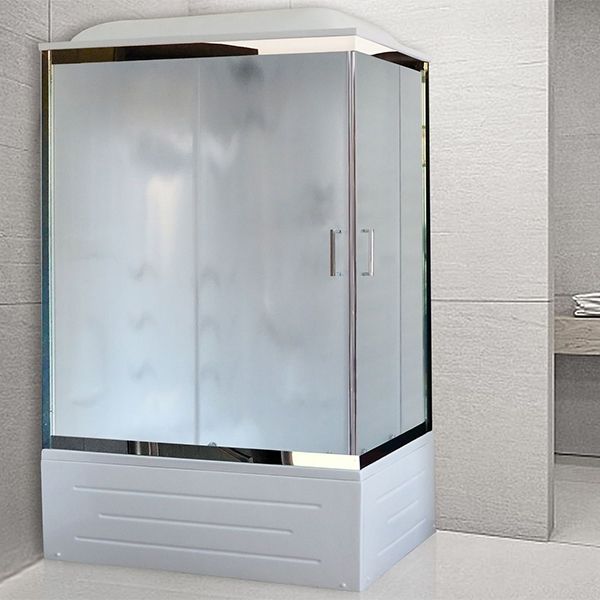 Душевая кабина Royal Bath BP 120х80 RB8120BP2-M-CH-L с гидромассажем стекло матовое задняя стенка Белая Душевая кабина Royal Bath BP 120х80 RB8120BP2-M-CH-L с гидромассажем стекло матовое задняя стенка Белая