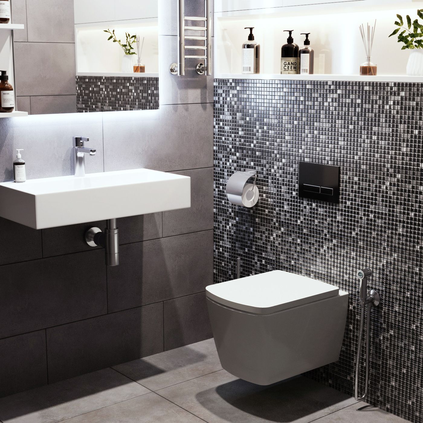 Комплект 4 в 1 инсталляции для подвесного унитаза Lavinia Boho Relfix 77020016