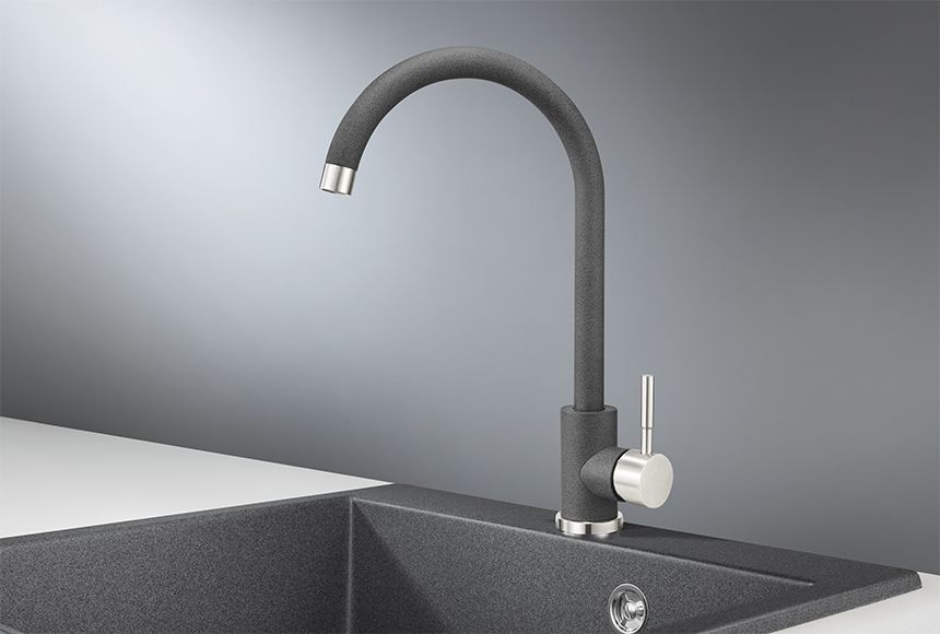 Смеситель для кухни GRANULA (ST-4031, ГРАФИТ), артикул ST-4031, ГРАФИТ