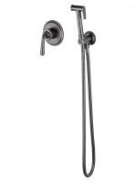 Смеситель с гигиеническим душем встраиваемый WONZON & WOGHAND STEAM, Темный графит (WW-88849008-BGM)