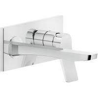 GESSI Rilievo Встраиваемый смеситель для раковины с изливом 215мм (внешние части), цвет: хром