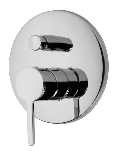 Emmevi Filobrass, однорычажный (со стержнем) встраиваемый смеситель для душа на 2 выхода, цвет хром