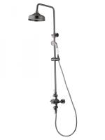 Душевая система с термостатом WONZON & WOGHAND RETRO, Темный графит (WW-B3041-BGG)