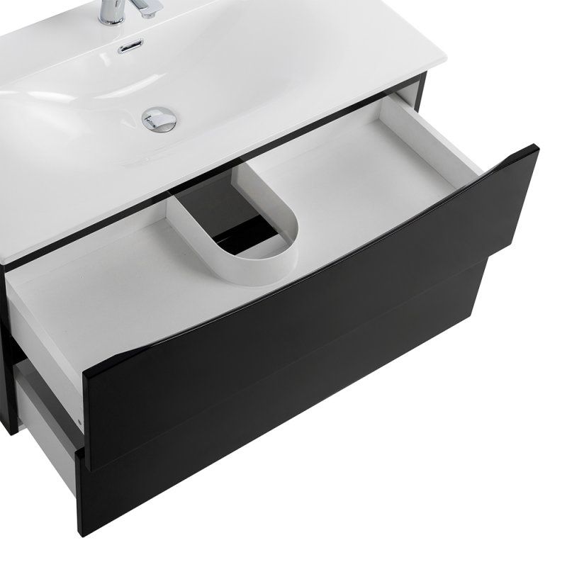 MARINO-CER-N База под раковину подвесная с двумя выкатными ящиками, Rovere Bianco, 796x455x500, MARINO-CER-N-800-2C-SO-WO-P, артикул MARINO-CER-N-800-2C-SO-WO-P