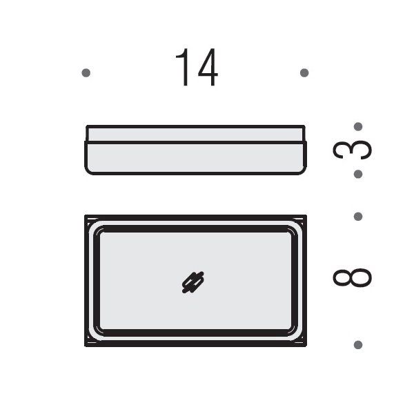Colombo Over Мыльница настольная, цвет: матовая сталь/матовое стекло Colombo Over Мыльница настольная, цвет: матовая сталь/матовое стекло