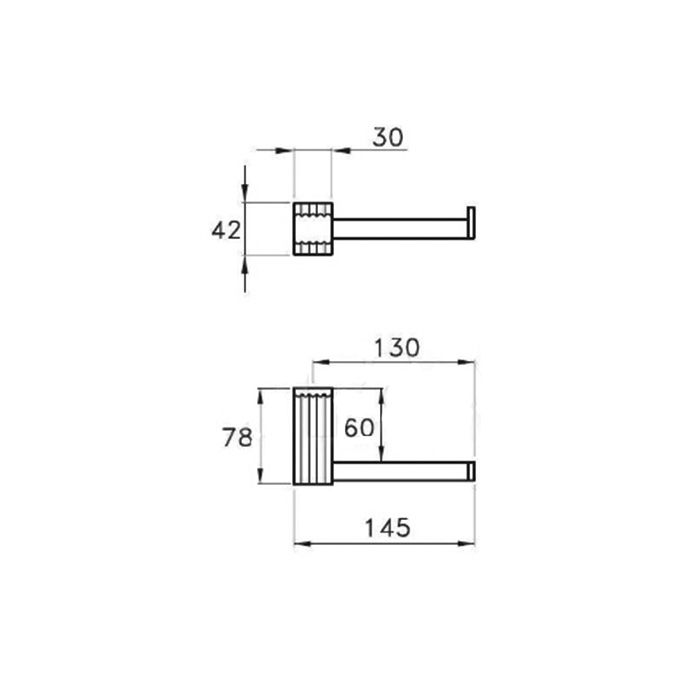 Stella Casanova Держатель туалетной бумаги настенный 1033 цвет: хром