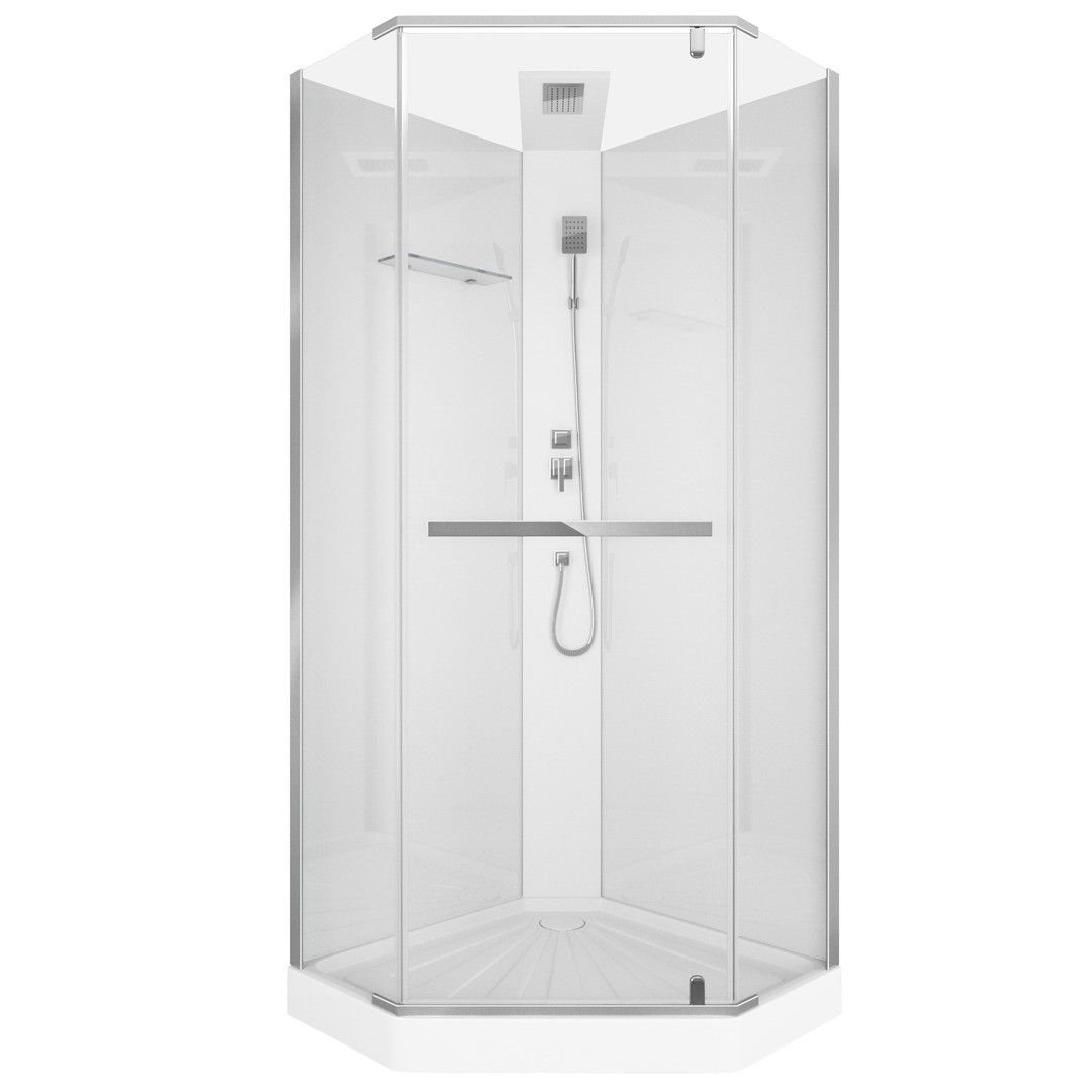 Кабина CHIKA901T душевая без крыши Cerutti SPA (90x90x215-225) Кабина CHIKA901T душевая без крыши Cerutti SPA (90x90x215-225)