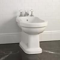 Devon Blues Биде напольное, с 3 отв. под смеситель 34,5x56,6xh40 см, цвет белый