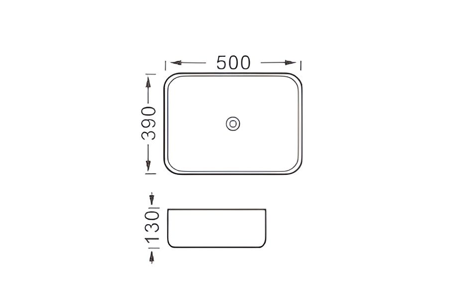 Раковина накладная для установки на столешницу AQUATEK ВЕГА AQ5515-MB 500*390*130, матовый черный Раковина накладная для установки на столешницу AQUATEK ВЕГА AQ5515-MB 500*390*130, матовый черный