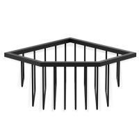 Decor Walther WA ECK1 Корзина универсальная 18x18x9.5см для душа, угловая, подвесная, цвет: черный матовый ЗАКАЗ ПО ЗАПРОСУ