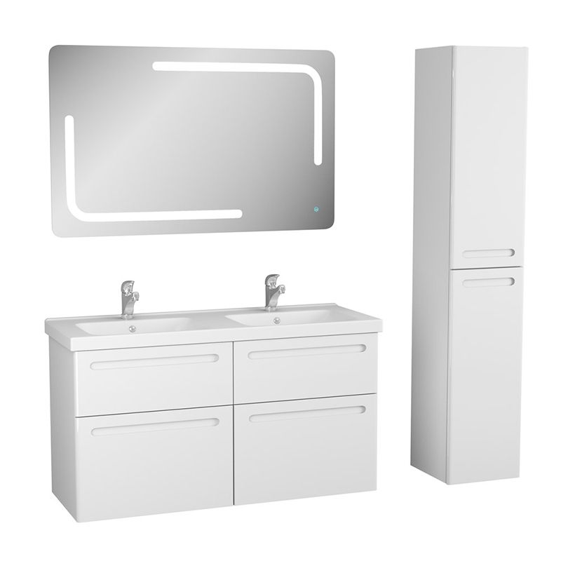 Тумба под раковину Owl 1975 Otalia 125 OW04.08.00 подвесная Белая, артикул OW04.08.00