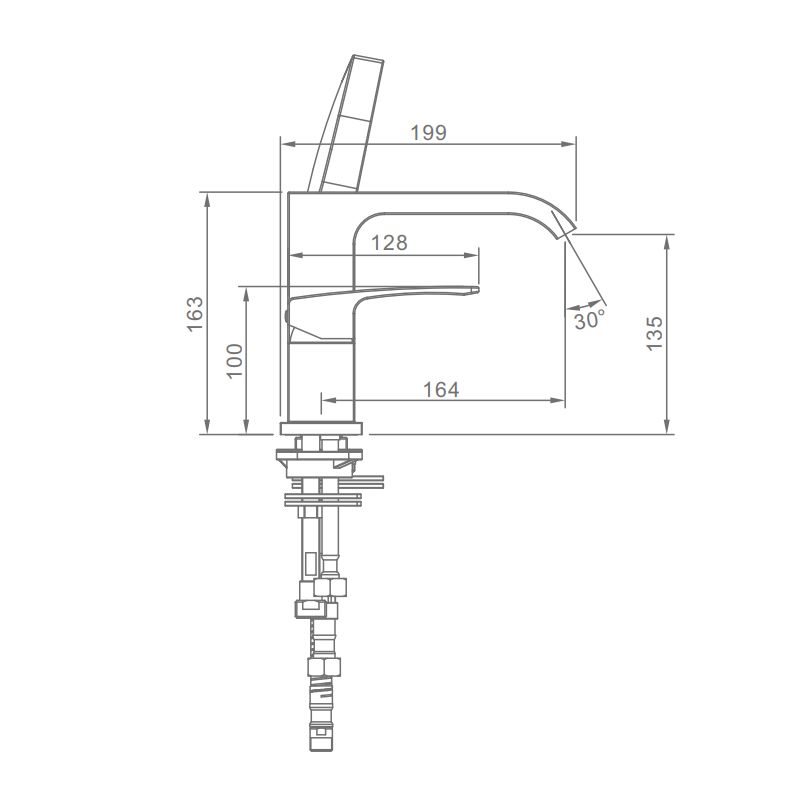 Смеситель на борт ванны Raglo R02.31.03, золотой сатин