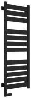 Полотенцесушитель электрический "ЦЕНТУРИОН 2.0" 1200х400 / МЭМ левый (Матовый ЧЁРНЫЙ)