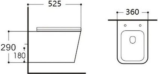 Унитаз подвесной Aquanet Tavr Rimless Tavr 2.0 W LX-1907MB Soft Close Унитаз подвесной Aquanet Tavr Rimless Tavr 2.0 W LX-1907MB Soft Close