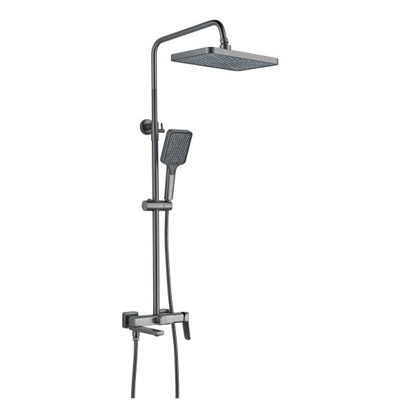 Душевая система Raffine F3699T, оружейная сталь