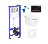 Комплект для подвесного унитаза 7 в 1 Lavinia Boho Relfix Smart V-Clean 87561162