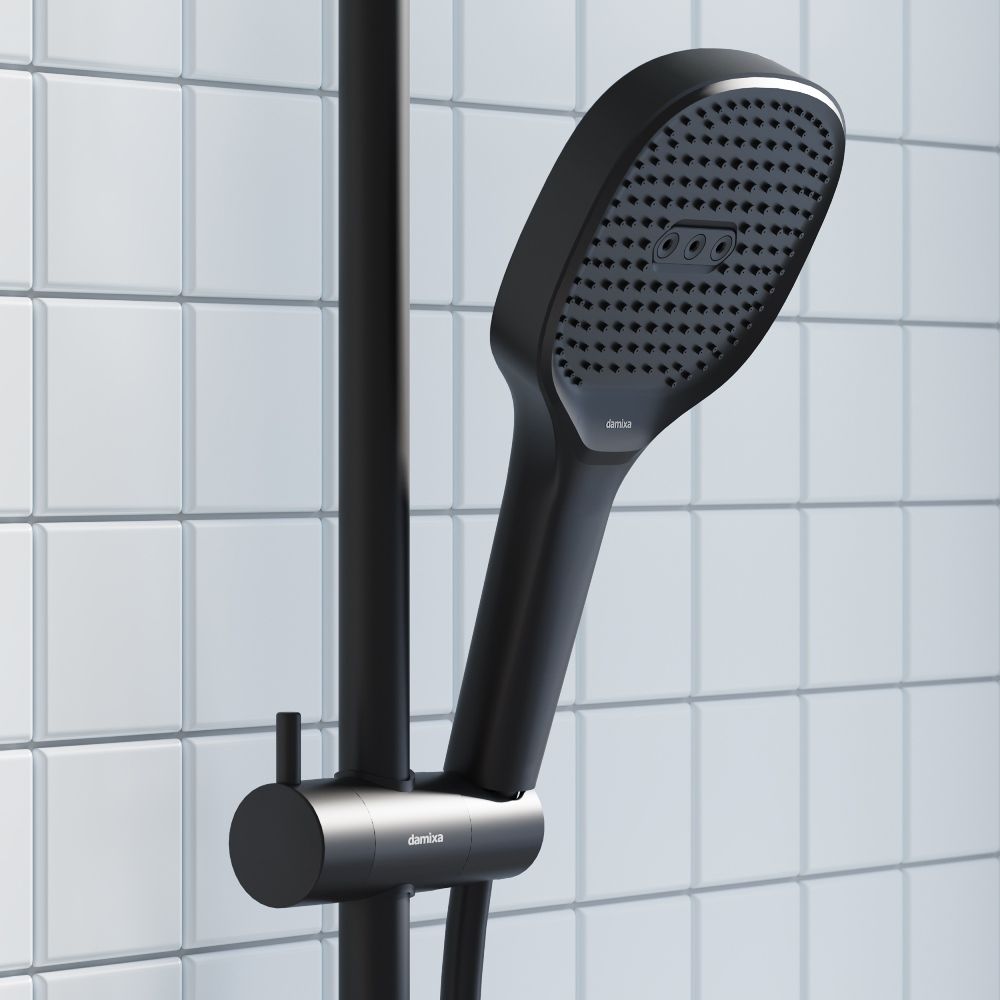 940020300 Merkur ручной душ, квадрат 3 функции, черный 940020300 Merkur ручной душ, квадрат 3 функции, черный