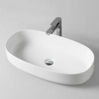 ArtCeram COGNAC Раковина накладная , 68х35 см, без отв под смеситель, без слив-перелива, цвет белый мат цена со скл)