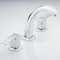 THG METROPOLIS CRISTAL CLAIR A MANETTES Смеситель для раковины на 3 отверстия, с донным клапаном, цвет хром