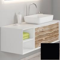 Тумба под раковину SanVit Стайл 120 R kstyle120 подвесная Черный глянец