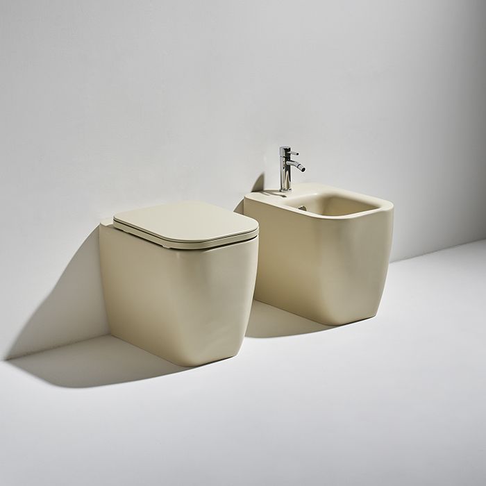 Simas Henges Унитаз напольный безободковый 38х55 см, цвет moka mat(без креплений F91)