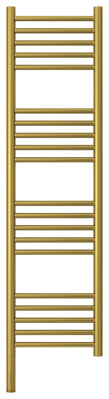 Полотенцесушитель электрический "БОГЕМА 3.0" прямая 1200х300 / МЭМ левый (Состаренная латунь)