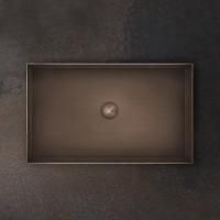 GESSI 316 Раковина 600x350 мм., для установки на столешницу, без перелива, нержавеющая сталь, цвет Copper Brushed PVD