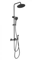 Душевая система с техническим душем и термостатом WONZON & WOGHAND, Темный графит (WW-B3097-A-BGG)