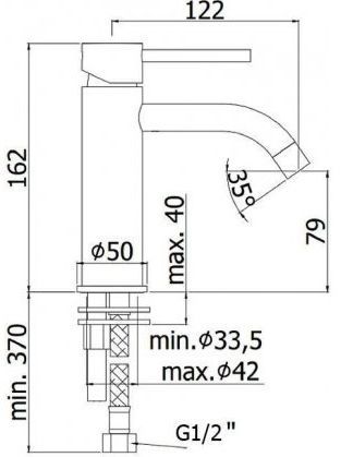 Смеситель для раковины Paffoni Light LIG071NKNSP никель черный брашированный